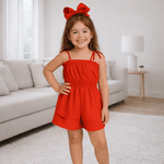 Macaquinho Vestido Vermelho 