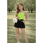 Conjunto Rebeca Regata e Short Alfaiataria Verde