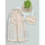 Conjunto Juvenil Laço Bege