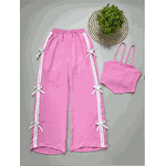 Conjunto Juvenil Laço Rosa