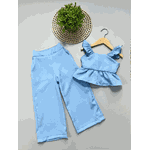 Conjunto Peplum Azul