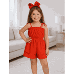 Macaquinho Vestido Vermelho 