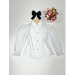 Blusa de Botão Manga Longa Branca