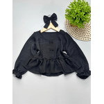 Blusa Bata Preto