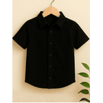 Camisa Masculino Botões Preto