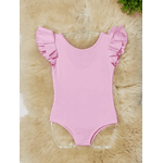Body Manga Curta Rosa