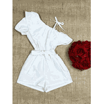 Macaquinho Babado Branco