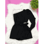 Macaquinho Nula Manga Preto