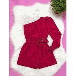 Macaquinho Nula Manga Rosa