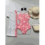 Biquini Maiô Infantil Borboletas Rosa