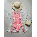 Biquini Maiô Infantil Borboletas Rosa