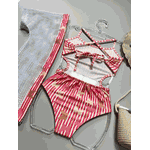 Biquini Maiô Infantil Borboletas Rosa