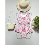 Maiô Biquíni Rosa Conchas