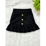 Saia Infantil Suede Preta