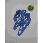 Conjunto Jaqueta Bufante + Calça jogger Jeans Lari 