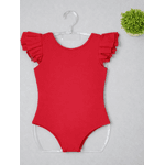 Body Manga Curta Vermelho