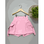 Short Saia Cargo Juvenil Rosa