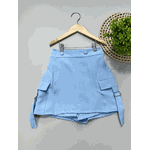 Short Saia Cargo Juvenil Azul