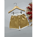 Short Infantil Paetê Dourado
