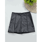 Short Saia Couro Sintético