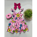 Vestido Infantil Listrado 