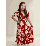 Vestido Juvenil Vermelho
