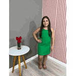 Vestido Alfaiataria Laço Verde