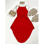 Vestido Mullet Vermelho