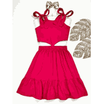  Vestido Recorte Pink