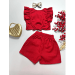 Conjunto Viscolinho Vermelho