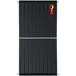 Boiler Solar 800l Baixa Pressão c/ 4 Placas 2,00 x 1,00 komeco