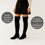 Bota Feminina Cano Longo Salto Confortável