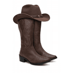 Bota Feminina Texana Cano Alto Country Rodeio 