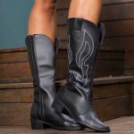 Bota Feminina Texana Cano Alto Country Rodeio