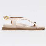 Sandalia Papete Flat Feminina Tiras Luxo Tendencia Moda