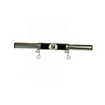Barra Oca 40cm p/ Halteres Pegada Emborrachada c/ Presilhas - JFIT
