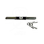 Barra Oca 40cm p/ Halteres Pegada Emborrachada c/ Presilhas - JFIT