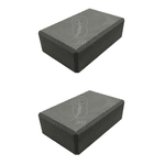 2 Bloco EVA 23x15x7,5 Tijolo Yoga Alongamento Muscular Pilates Fitness 