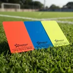 Kit de Apito 100 decibeis e Cartão de Juiz Arbitragem/Arbitro Mesário de Futebol/Futsal Profissional