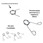 4 Presilha 30mm Barra Academia Musculação Bloqueador Trava Pesos JFIT