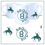 Caneca 8 Segundos Branca