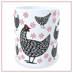 Caneca Galinha d'Angola Branca