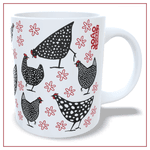 Caneca Galinha d'Angola Branca