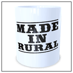 Caneca MADE IN RURAL Porcelana Branca - Estilo Country | João Rural