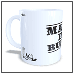 Caneca MADE IN RURAL Porcelana Branca - Estilo Country | João Rural