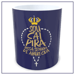 Caneca Nossa Senhora Aparecida Azul