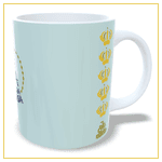 Caneca Nossa Senhora Aparecida Azul Claro