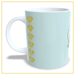 Caneca Nossa Senhora Aparecida Azul Claro