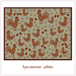 Jogo Americano Galinhas Verde - Decoração Rústica Country | João Rural 