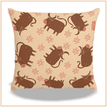 Capa de Almofada Vacas Laranja - Decoração Rústica Country | João Rural 